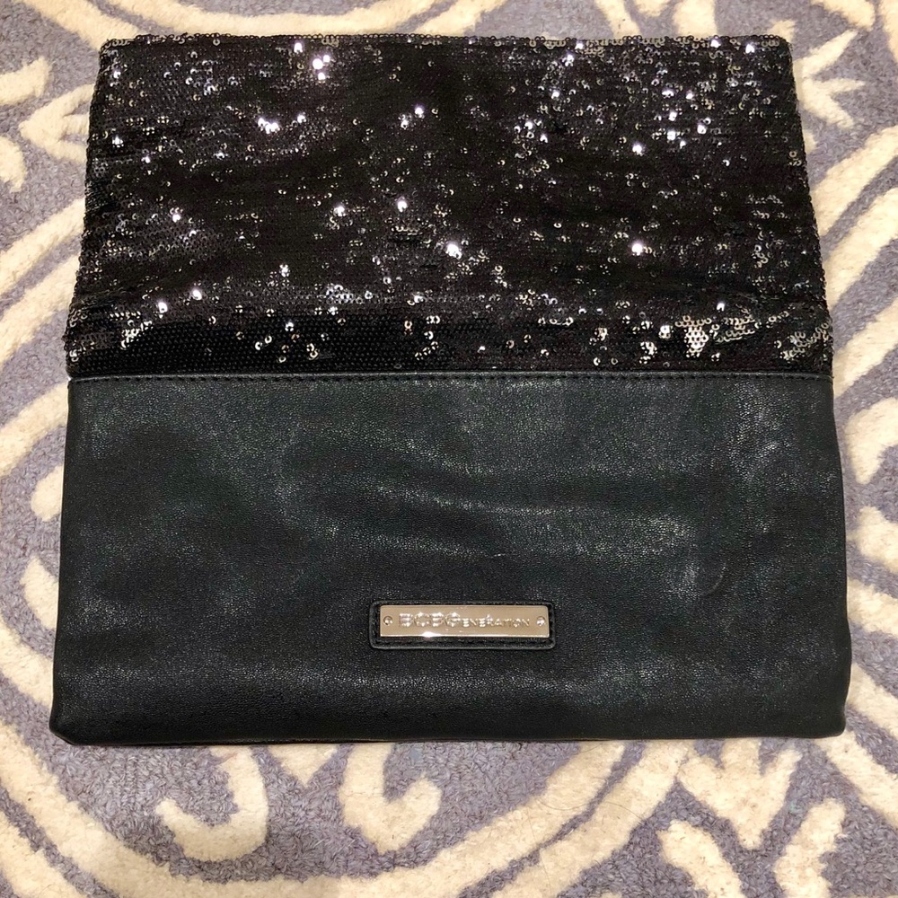 Bcbgeneration Black Clutch With Sequence - image 1